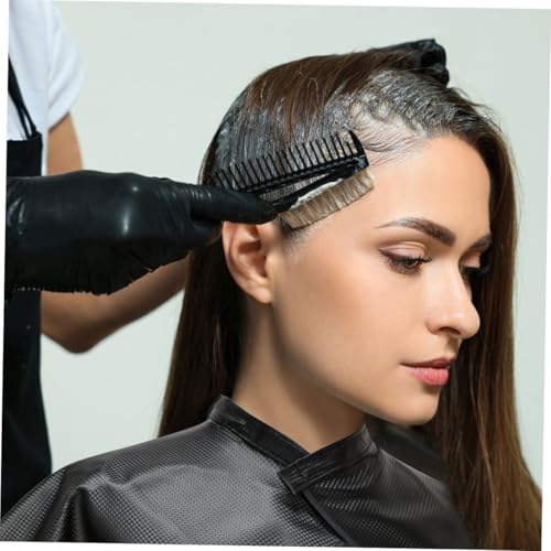 Hair Dye Cape 2pcs Impermeable Negro Capa de Peluquería para Coloración de Cabello miniatura 6