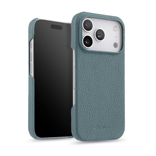 Coque iPhone 17 Pro Magsafe cyan anti-rayures pour protéger l'appareil photo