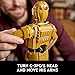 LEGO Star Wars C-3PO Buildable Droid Figure, Build and Display Model with C-3PO Minifigure, Star Wars Collectible for Home or Office Décor, Nostalgic Gift Idea for Adults, Fans or Collectors, 75398