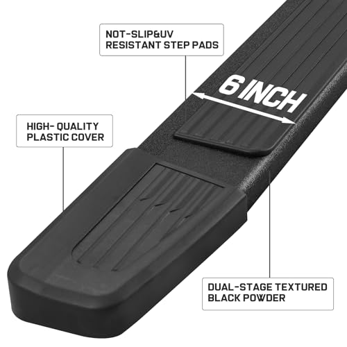 Estribos Running Boards 6 Inch para Nissan Titan Crew Cab miniatura 3