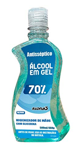 Alcool Em Gel 70% - 460G/500Ml, Radnaq
