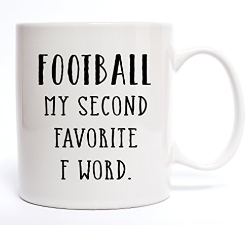 Football My Second Favorite F Word Coffee Mug - Funny Novelty Gift - Office Gift - Football Fan Gift