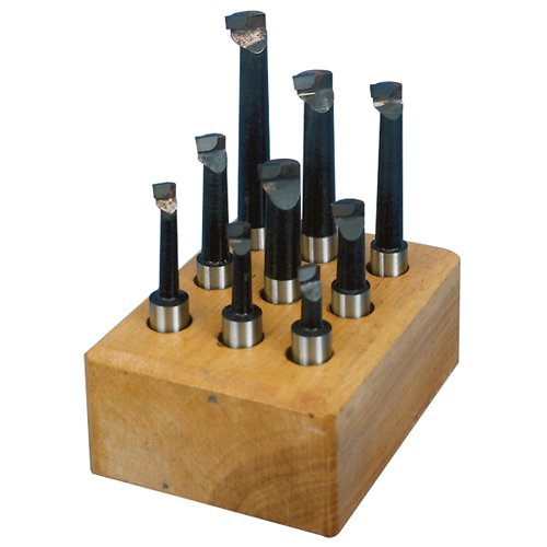 Carbide Tipped Boring Bar Set - Tool Material: High speed steel with Carbide tipped MINIMUM BORING DIAMETER : Assorted MAXIMUM BORE DEPTH : Assorted Shank Diameter : 3/4" Overall Length : Assorted