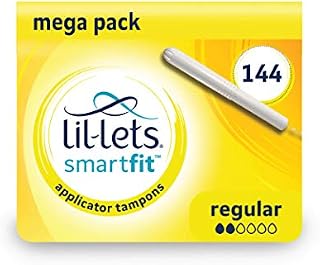 Lil-Lets Cardboard Applicator Regular Tampons, 12 Packs of 12 Tampons, 144 Tampons