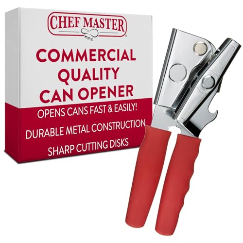 Ouvre-boîte en métal Chef Master 90226 pour une découpe nette et rapide
