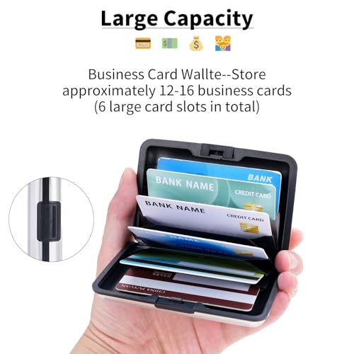 Image of Women Credit Cards Holder,RFID Blocking Protection Aluminum Metal Wallet for Men Women Business Card Holder