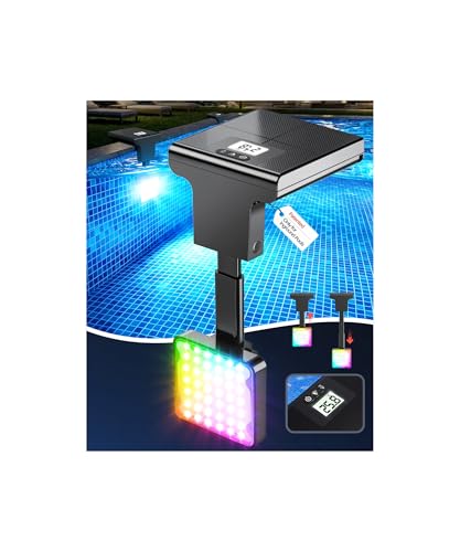 DeeprBlu 2 en 1 Luz Piscina Solar Sumergible con...