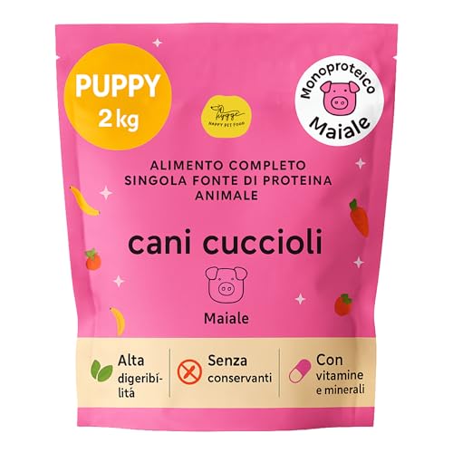 CROCCHETTE CANE PUPPY 100% NATURALI: ideali per cuccioli e cani nel periodo di crescita fino a 18 mesi. Il bilanciamento di grasso ed energia favorisce il benessere e la vitalità del vostro cucciolo.