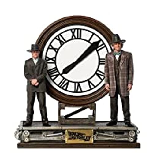 Iron Studios 1:10 Marty & Doc Clock Tower Deluxe Art - Regreso al Futuro III