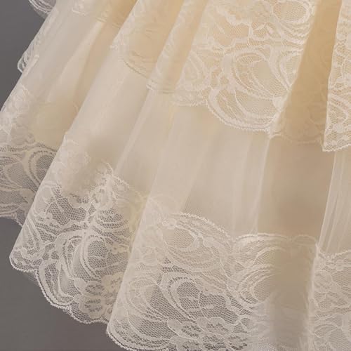 Toddler Baby Flower Girls Ruffle Embroidered Tulle Tutu Pageant Dress A-Line Princess Birthday Party Gown for 1-9 Years4