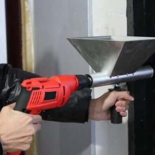 HaTur Electric Mortar Pointing Grout Gun Mortar Sprayer Applicator Cement Caulking Gun with 8 Nozzles (Without Electric Drill)