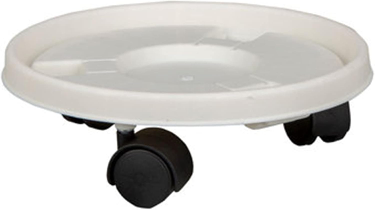 Plant Caddy with 4 Lockable Wheels Diameter 29cm, Plant Dolly with Wheels, Plant Stand Wheels, Heavy Duty Rolling Plant Dolly, Indoor, Outdoor Round Flower Pot Mover