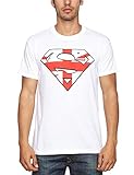 loud distribution superman - england t-shirt uomo, weiß, small