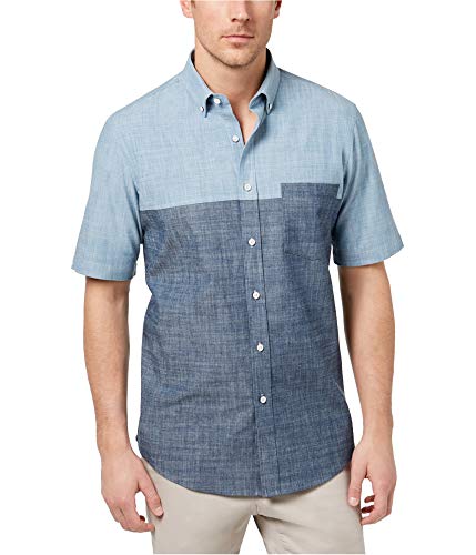 Amazon.com: Club Room Mens Chambray Button Up Shirt, Blue, Small : Clothing,  Shoes & Jewelry