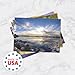 Breathtaking Landscape Note Card Pack / 36 Nature All Occasion Greeting Cards With White Envelopes Set / 6 Colorful Outdoor Scenery Designs / 3 1/2