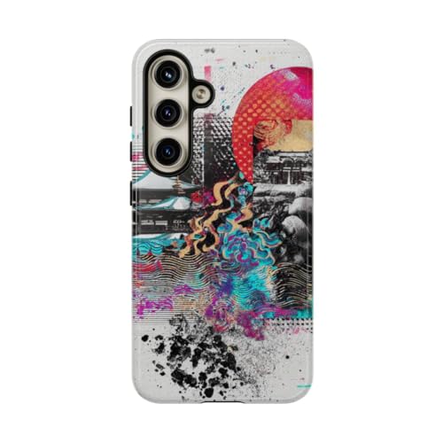 Coque Samsung S24 rose protectrice style jardin zen japonais brillant et solide