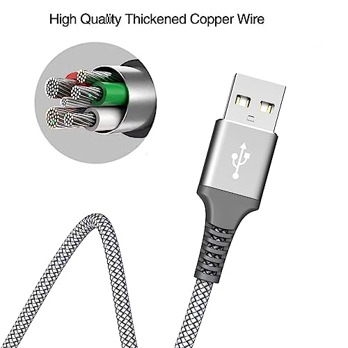 USB C Cable 1M Type C 3A Fast Charging Cable,Nylon Braided USB C Charger Lead for Samsung Galaxy S22 S23 S21 S20 Ultra S10 S9 S8 Plus A53 A52S A33 A32 A23 A13,Google Pixel,LG,Sony Xperia XZ,Xiaomi - Image 5