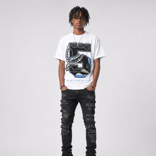 Image of DopeSkill Graphic Tee Streetwear Hip Hop Hypebeast Unisex T-Shirt Sneaker Colour Matching Shirts Rapper Mouth