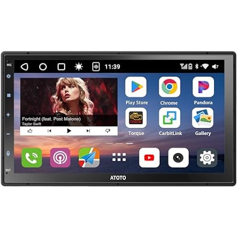S8 Double Din Wireless CarPlay 7" Android Car Stereo Head Unit with Android Auto, 4G+32G AI Bluetooth Car Radio Touchscreen, 4G SIM Audio Receivers, QLED GPS Navigation System S8G2C74MS Cover