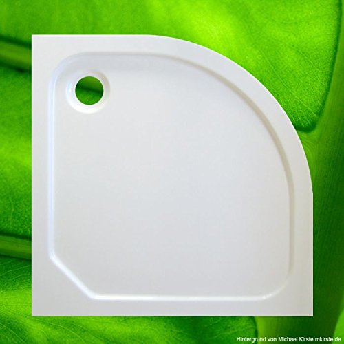 Plato de ducha angular 90x90 para cuarto de baño circular de espesor 6.5 cm R55