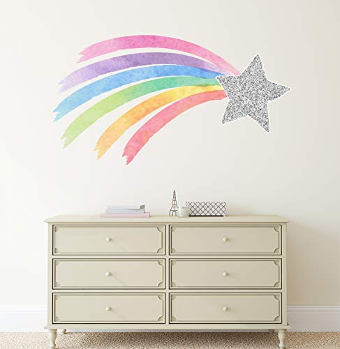 Vinilo Decorativo Unicornio Arcoiris 32x18 pulgadas miniatura 3