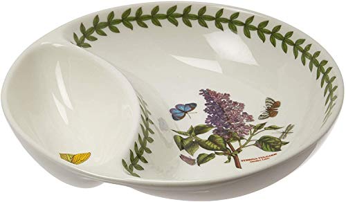 Portmeirion Botanic Garden Collection Divided Dish - Dishwasher, Microwave, Freezer Safe and Oven Safe on WARM ONLY - Made in England Portmeirion Botanic Garden Collection Divided Dish - Dishwasher, Microwave, Freezer Safe and Oven Safe on WARM ONLY - Made in England