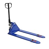 ハンドパレット 超低床 51mm 幅広 幅685mm フォーク長さ1220mm 2000kg ハンドリフト ハンドパレットトラック ハンドリフター 2t 低床 パレットトラック リフト ハンドトラック ダブルローラー (青)