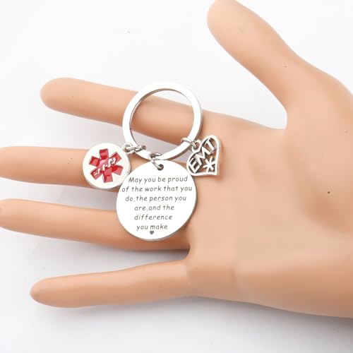 Porte-clés d'urgence pour technicien médical EMT avec message de motivation - 3