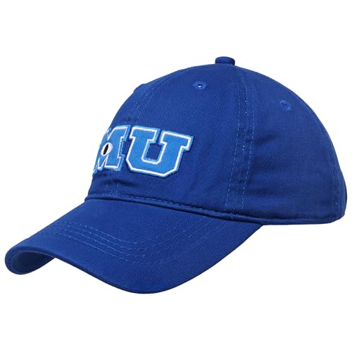 Disney Pixar Monsters Inc Monsters University Youth Baseball Cap, Adjustable Hook and Loop Baseball Hat, Dark Blue