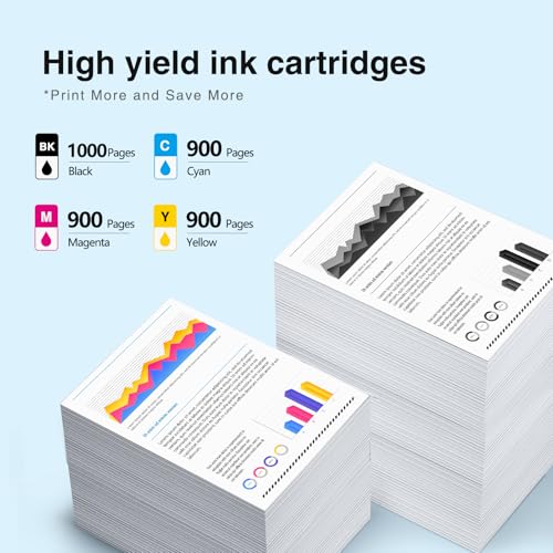 Starink LC506 Ink Cartridge Replacement for Brother LC506 Ink Cartridges Combo Pack Compatible with Brother MFC-J4355DW MFC-J4555DW MFC-J4557DW Printers, Black/Cyan/Magenta/Yellow, 4 Pack — view 2
