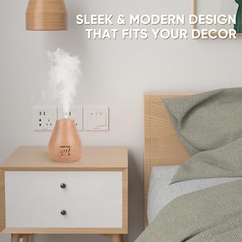 Waterless Essential Oil Diffuser - 3 Adjustable Fog Levels, Rechargeable, Suitable for Bedrooms, Bathrooms, Pet Rooms, Cars - Black - Image 6