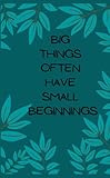 line 6 pocket pod  Pocket Size Lined Notebook (4x6.5 Inches) Big Things Often Have Small Beginnings: Pocket Sized Composition Notebook, Ruled Journal With 100 Pages, ... Cover, Cream Pages (Pocket Fitted Publishing)