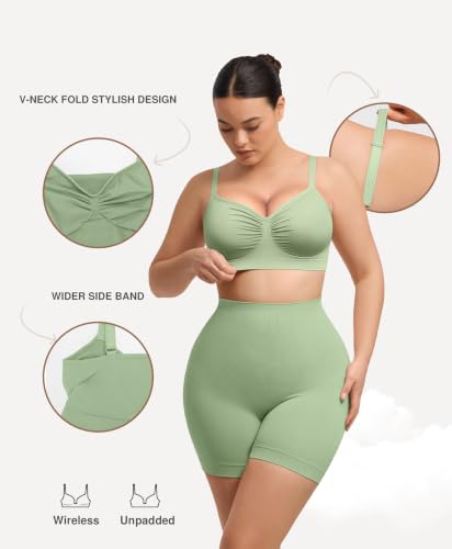 Image of Lover-Beauty Bralettes for Women Wireless Stretch Unlined Everyday Bra