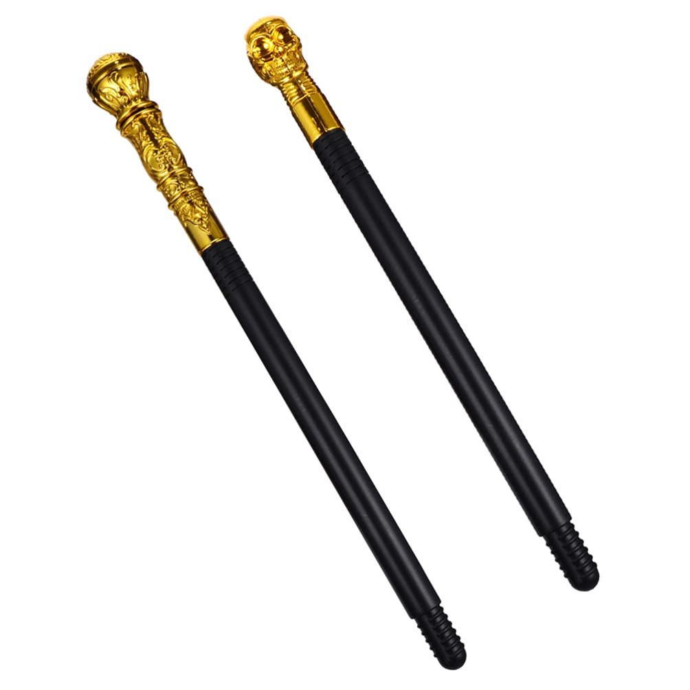 YARNOW 2pcs King Scepter Royal Scepter Party Scepter Queen Scepter Dress Up Scepter King Costume Role- Play Accessory for Kids Children