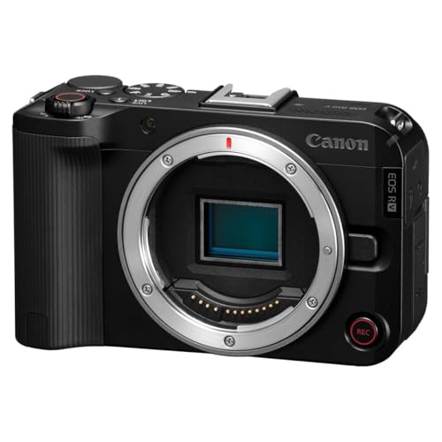 Image of Canon EOS R50 V Mirrorless Camera for Content Creators with 14-30mm F4-6.3 is STM PZ Lens Kit 6895C012 Bundle with Deco Gear Photography Bag + Microphone + Monopod + Tripod Grip & Accessories