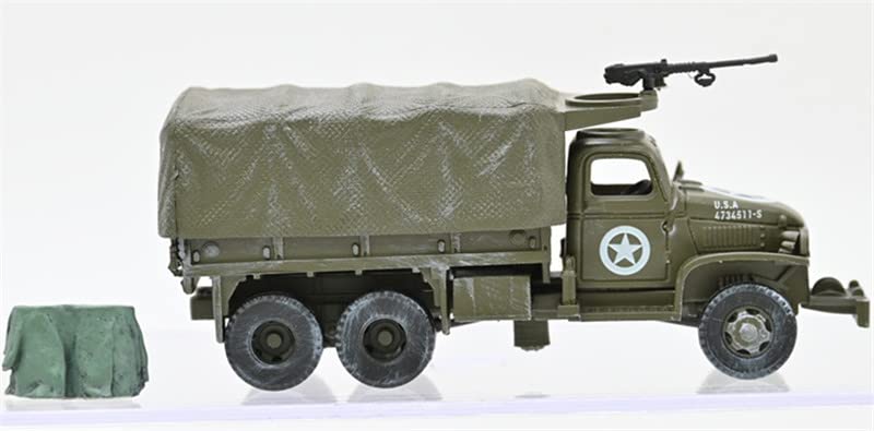 Camion GMC CCKW 353 B 1/72 3R WWII USA miniature militaire de collection tank ABS pré-construit