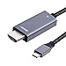 Price comparison product image USB C to HDMI Cable(4K@60Hz), BENFEI 1.8M Thunderbolt 3 to HDMI Cable Compatible for MacBook Pro 2019/2018/2017, Samsung Galaxy S9/S8 and More[Aluminium Shell&Nylon Cable]