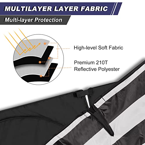 Windshield Sun Shade American Flag Design, Car Sun Shade Windshield With Mirror Cutout And Storage Pouch,Foldable Car Sun Visor For Uv Rays And Sun Heat Protection, Windshield Sun Cover For Trucks #TOP6