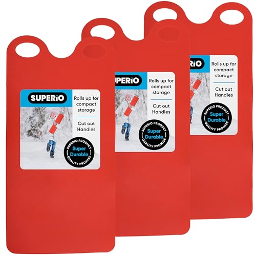 Superio Snow Slider Mat, Flexible Snow Sled Flying Carpet, Roll up Sleds for...