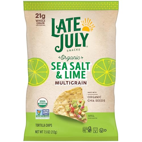 Late July Snacks, Organic Multigrain Tortilla Chips, Sea Salt and...