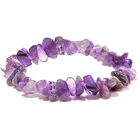 Fashion Base Unisex Amethyst Stretch Bracelet Cover