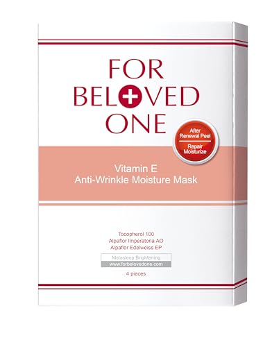 Vitamin E Anti-Wrinkle Moisture Mask for (Pack of 4)-Nourishing, Anti-Wrinkle, and Hydrating Treatment Mask