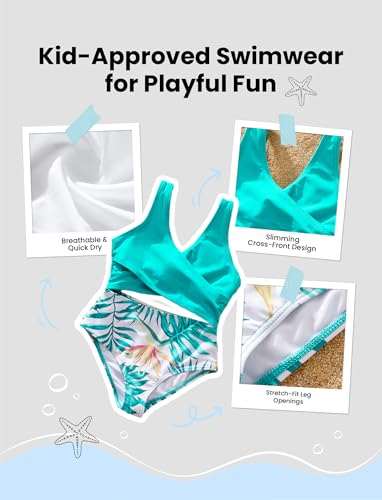 PATPAT Family Matching Swimsuits Swimwear Set for Couples Mommy and Me Striped Spliced Bathing One-Piece Swimsuits