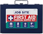Trousse de premiers secours en métal pour chantiers et entrepreneurs - Conforme à l'OSHA, Boîtier robuste pour camions de travail, flotte, rénovation, industriel et construction - Trousse de premiers secours murale de 200 pièces | Conforme à l'OSHA, Robuste, Murale et Portable