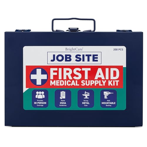 BrightCare 200-Piece Metal First Aid Kit