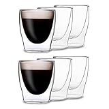 CONTIENE: Esa oferta viene con 4x 400ml vasos para cafe cristal. Ofrecemos muchos otros tamaños y tamaños de conjuntos. Eche un vistazo a nuestros otros productos de vidrio.