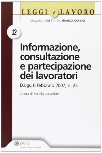 Informazione, consultazione e partecipazione dei lavoratori