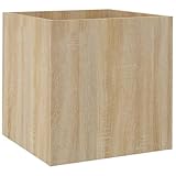 vidaXL Pflanzgefäß, Pflanzkasten für Wohnzimmer Schlafzimmer Büro, Pflanzkübel Dekorativ mit viel Platz, Pflanztopf Blumenkasten Blumentopf, Sonoma-Eiche Holzwerkstoff