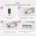 Curacoro Nail Drill Bits 3/32'' - Typhoon Bits, 2 Way, Carbide Bit (Fine) for Gently Removal of Gel Polish, Buffing to Smooth & Shiny Nails, Precise & Easy Control, Nail Art Salon & Home