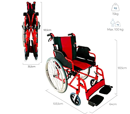 Rollstuhl Mobiclinic Modell Torre – Leichtgewicht und faltbar